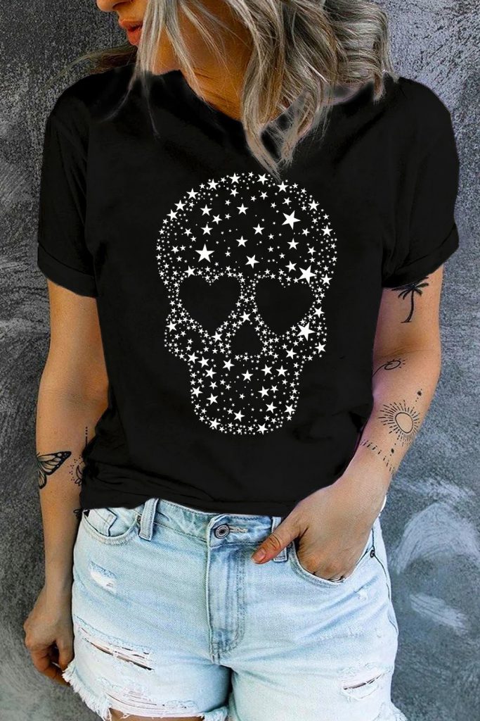 Skull Clothing Brand: SKULL STAR CASUAL T-SHIRTS