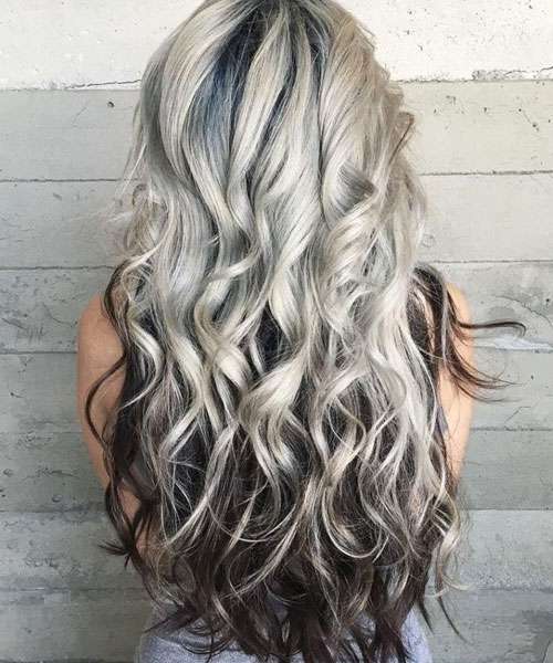 Platinum Hair With Black Underneath